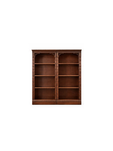 Librería de Madera de Diseño Europeo con 4 Estantes, Mueble de Oficina para el Hogar, Diseño Antiguo, Duradero - Product Image 1
