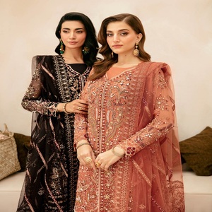 Ramsha Volume Wedding Organza Collection 3 piezas ropa de mujer India pakistaní para fiestas festivales para bodas especiales - Product Image 2