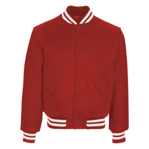 Chaquetas Varsity Escolares y Universitarias de Talla Grande con Diseño Personalizado, Bordado Frontal de Dibujos Animados, Parches de Piel de Vaca, Unisex, Alta Calidad, 100% Lana - Product Image 1