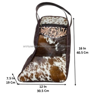 Bolsa de Lona Resistente para Botas, Bolsa de Almacenamiento para Zapatos de Cuero Vacuno Hecha a Mano, para Viajes, Gimnasio, Uso al Aire Libre, con Cierre de Cremallera Seguro - Product Image 2