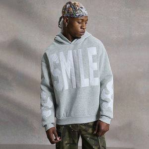 Sweat-shirts décontractés pour hommes, coupe ample, pull-over, fabrication OEM/ODM, livraison directe d'usine, broderie, patch, sweats à capuche surdimensionnés pour hommes - Product Image 4