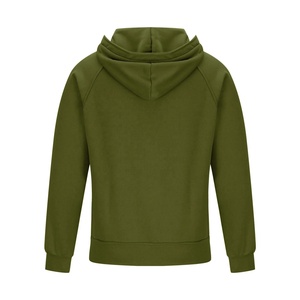 เสื้อฮู้ดดี้ผู้ชายสไตล์ทหาร ผ้าเดนิม 100% คอตตอน ซักแล้ว สีพื้น ทรงโอเวอร์ไซส์ มีกระเป๋าคาร์โก้และฮู้ด - Product Image 2