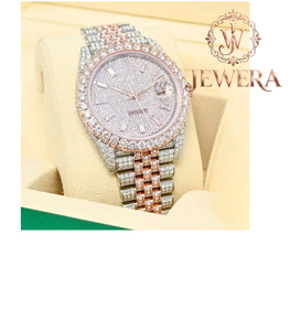 Reloj de Diamantes Mossinate de Acero Inoxidable a Prueba de Agua con Correa Ajustable, Accesorio de Lujo para Uso Diario, Fiestas y Actividades al Aire Libre - Product Image 4