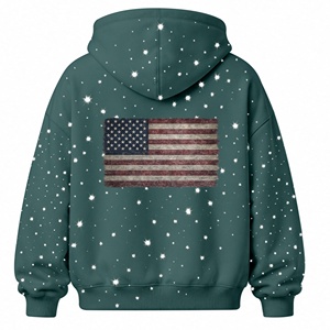 Sudadera con Capucha Oversize de Alta Calidad y Diseño Moderno en Color Verde Bosque, Estilo Urbano, con Hombros Caídos, en Algodón - Product Image 2