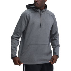 Pull-over en molleton respirant et écologique pour homme, 100 % coton, coupe classique, motif uni, séchage rapide, idéal pour la course en extérieur en automne - Product Image 2