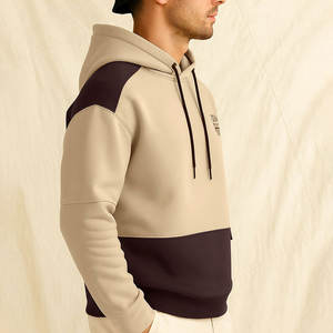 Sudadera con Capucha Personalizada OEM de Poliéster/Algodón para Hombre, Estilo Urbano, Oversize, Hiphop, con Capucha y Diseño de Hombros Caídos - Product Image 2