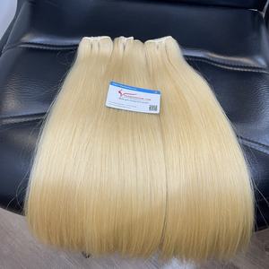 COULEUR CHAUDE!! Trame de qualité supérieure couleur blonde cheveux vierges Remy extensions de cheveux humains à double trame - Product Image 1