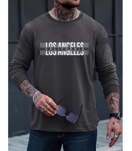 Nueva Llegada, Servicio OEM, Sudadera Casual de Manga Larga con Estampado en el Hombro, Cómoda, para Hombre, Talla Grande, de Bangladesh - Product Image 2