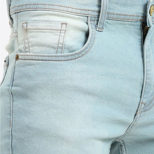 Pantalon en jean léger et confortable en coton avec coutures durables et poche classique pour les activités quotidiennes - Product Image 6