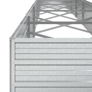 Lit surélevé de jardin en acier galvanisé argenté 236.2 "x 31.5" x 17.7 "-Fourniture de jardin de haute qualité - Product Image 6