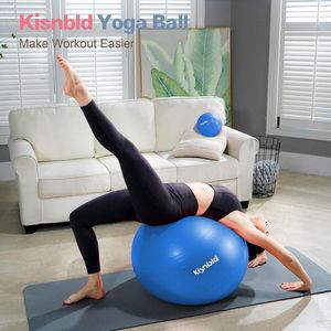 Palla da Yoga Extra Spessa Anti-Scoppio per Allenamento, Gravidanza e Stabilità, 4 Misure, Palla per Esercizi Resistente con Pompa a Pedale, Palla da Yoga Extra - Product Image 4