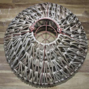 Lámpara de Techo Ecológica Hecha a Mano con Jacinto de Agua y Hierba Marina, Pantalla de Luz Tejida Resistente para Decoración del Hogar, Artex Dong Thap Vietnam - Product Image 2