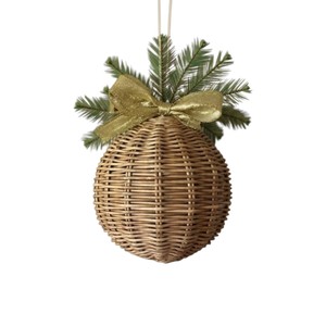Classic Hanging Wreath Pendant Rattan Decorate <b>Christmas</b> <b>Tree</b> Hanging Ornament Wicker <b>Top</b> Choice Model Series Line - Product Image 4