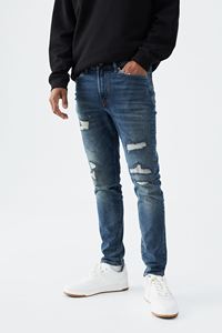 Pantalones Vaqueros de Mezclilla Rectos y Ajustados con Estampado de Moda Masculina, Lavados, para Primavera, Otoño e Invierno, Nuevos Vaqueros Vintage Personalizados - Product Image 2