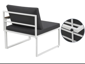 Ensemble de meubles de patio pliables de haute qualité au design moderne du Vietnam, revêtement imperméable, table et chaises, emballage en carton, Bari - Product Image 3