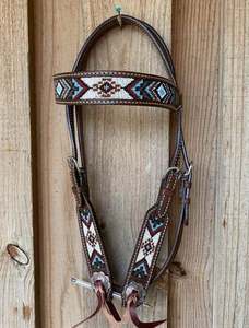 OEM Best Quality Cow Harness Leather Western Side <b>Pull</b> Bridle Processed Nose-band Rope Noseband and Headpiece Horse Bridle - Product Image 3