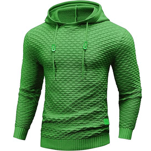 Sweat-shirt à capuche unisexe, coupe ajustée, tricoté, impression numérique, manches longues, décontracté, printemps, 100% coton, molleton gris - Product Image 5