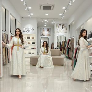 Tendencias 2025 de CP: Vestido Formal Pakistaní Estilo Maxi para Mujer |   Elegante Caftán Abaya Bordado en Oro con Cinturón para - Product Image 2