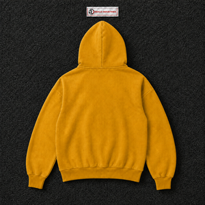 Sudadera con capucha dorada con cremallera, estilo gótico oversize con gráfico de cruz y letras AB, streetwear unisex, moda casual, varios estilos. - Product Image 6