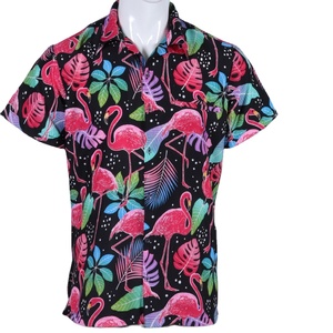 เสื้อเชิ้ตแขนสั้นลายดอกไม้สำหรับผู้ชายเสื้อลำลองฤดูร้อนมีกระดุมทำจากโพลีเอสเตอร์มีสไตล์สินค้าออกใหม่2023 - Product Image 1