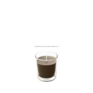 Bougies parfumées en pot à marque privée, forte concentration de parfum, bougies votives en verre transparent pour la décoration intérieure, OEM ODM - Product Image 1