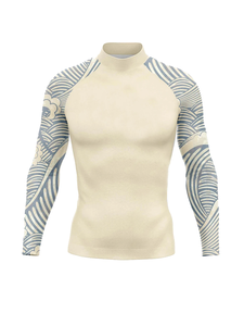 Maillot de bain à manches longues pour homme, protection UV, séchage rapide, extensible, vêtements de plage, vêtements de sport - Product Image 2