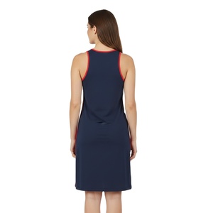 Vestido deportivo para mujer, sin mangas, diseño con contraste de color - Product Image 2