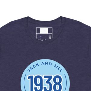 T-shirt unisexe bleu marine à motif, col rond, en coton doux, manches courtes, décontracté, mode quotidienne, streetwear - Product Image 3