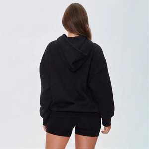 Sudaderas con capucha de algodón bordado transpirable Unisex Puff estampado Sudadera con capucha Vintage Pullover Sudadera con capucha para mujer - Product Image 3