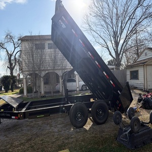 Dual Axle Heavy Duty <b>Farm</b> Dump <b>Trailers</b> Black Utility Cargo Hauling 6x12 Capacity Hydraulic Dump <b>Trailer</b> Black Heavy Duty - Product Image 3