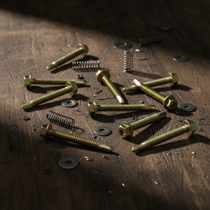 Vis PDC Tek à tête hexagonale autoperceuse en acier au carbone classe 8, galvanisée au zinc et au phosphate, filetage standard, durable, en pouces - Product Image 6