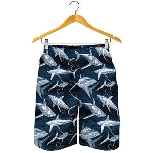 Shorts de bain imprimés 3D avec motif de requins de dessin animé pour hommes, shorts de plage mignons à motifs d'animaux pour enfants, shorts de bain à séchage rapide pour l'été, shorts de surf - Product Image 2