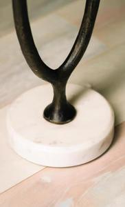 Minimalist Metal Side <b>Table</b> With <b>Marble</b> <b>Top</b> Handmade Modern Living Room Furniture - Product Image 4
