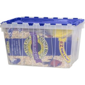 Contenitore di Plastica Trasparente da 12 Galloni con Coperchio Integrato, Impilabile e Annidabile, per Garage e Armadi - Product Image 4