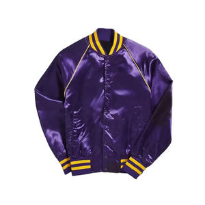 Nueva Chaqueta Bomber de Satén para Hombre, Estilo Varsity Delgado, de Alta Calidad, Venta Caliente, Diseño Novedoso, Personalizable, para Invierno - Product Image 1