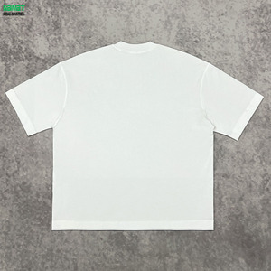 Camiseta Oversize de Cuello Redondo para Hombre, Ajuste Holgado, Hombro Caído, Manga Corta, Lisa, Casual, Estilo Urbano, Básica - Product Image 1