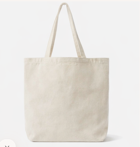 Custom design Beige Color Wholesale Large Beach Cotton Canvas Tote <b>Bag</b> With Custom Logo Printing for Shopping - Product Image 2