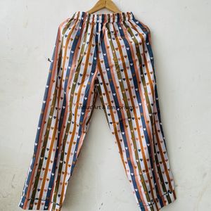 New Arrival Women's 100% Cotton Indian Screen Printed <b>Pyjama</b> Night Set Quick Dry V-neck Long Sleeves Casual - Product Image 2
