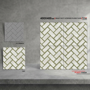 Rectified Interlocking Digital Porcelain Glazed Rustic <b>Matt</b> 16x16 Ceramic <b>Floor</b> Parking Tiles 400x400 40x40 Competitively Priced - Product Image 1