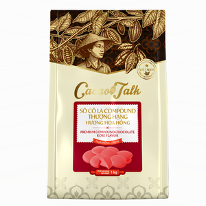Premium Confectionery & <b>Bakery</b> Dessert Supplies for Food Industry HALAL Rose Compound Chocolate Cocoa Button 1KG Custom Label - Product Image 1