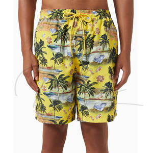 กางเกงขาสั้นชายลายทาง กันน้ำ แห้งเร็ว ระบายอากาศได้ดี เหมาะสำหรับเล่นน้ำชายหาด เล่นเซิร์ฟ น้ำหนักเบา ใส่สบายในฤดูร้อน มีเชือกผูกเอว มีโลโก้ ไซส์ใหญ่ - Product Image 5