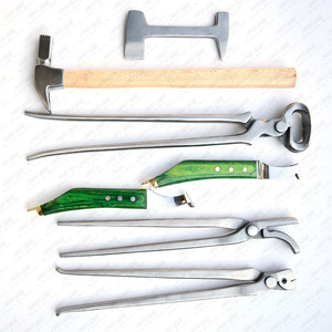 Best Seller Heavy Duty Professional Horse Ganado Cuidado Farrier Tool Kit Hoof Clincher Nipper Rasp Hammer Knife Buffer - Product Image 6