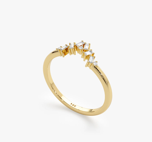 Anillo de Diamante Cultivado en Laboratorio con Certificado IGI, Chapado en Oro de 14K, Estilo Antiguo, Elegante, para Bodas y Fiestas, Regalo Clásico para Mujer - Product Image 4