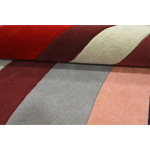 Nouveauté - Tapis abstrait Aurora Waves fait main en laine 100% de Nouvelle-Zélande - Product Image 2