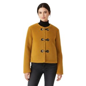 เสื้อแจ็คเก็ตโค้ทผู้หญิงสไตล์ลำลอง กระดุมแถวเดียว รักษ์โลก วินเทจ สำหรับฤดูใบไม้ร่วง ดีไซน์เก๋ ใช้งานได้หลากหลาย พร้อมกระดุมผูกแบบสองด้าน - Product Image 1