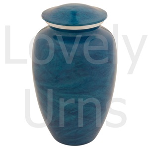 Monet Urn for Ashes Blue Adult Ashes Urn Sturdy <b>Memorial</b> <b>Keepsake</b> Elegant Funeral Burial Accessories - Product Image 4