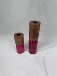 Support de bougie chauffe-plat rustique en bois massif, artisanal et luxueux, pièce maîtresse décorative pour salon, personnalisable, cadeaux d'anniversaire en promotion - Product Image 3
