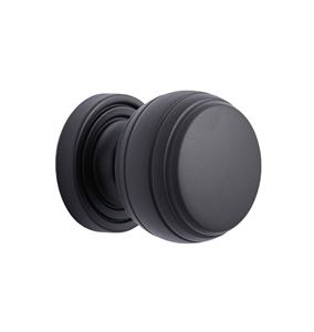 Boutons de porte ronds en laiton noir, durables, élégants, classiques, pour chambre à coucher, forme ronde, antirouille, respectueux de l'environnement - Product Image 1