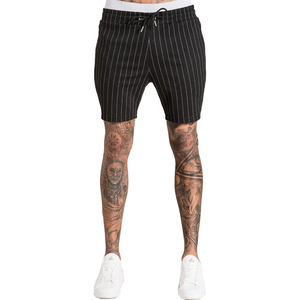 Pantalones Cortos Deportivos para Hombre, con Cordón Ajustable, Transpirables, de Spandex y Poliéster, Diseño Casual con Rayas Laterales, Cintura Media - Product Image 1