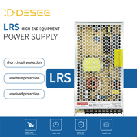 Fuente de Alimentación de CA a CC de 12 V y 200 W de la Serie LRS, Ultradelgada, con Conmutación BIS, 88% de Eficiencia para Iluminación LED